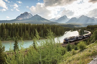 Rocky Mountaineer in the Canadian Rockies