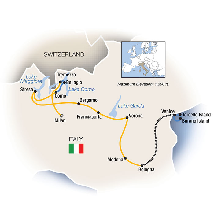 Northern Italy Escorted Tours