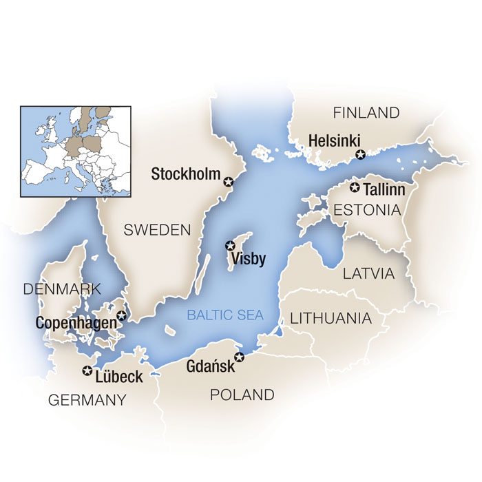 Baltic Sea Cruise Map
