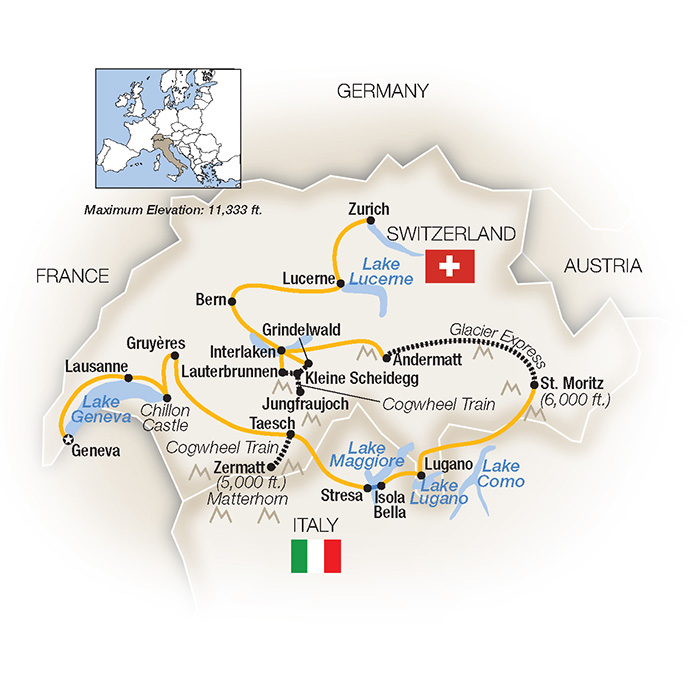 Escorted Tours of Switzerland Tauck