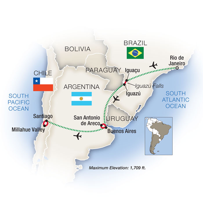 Essence of South America Brazil Argentina Escorted Tours