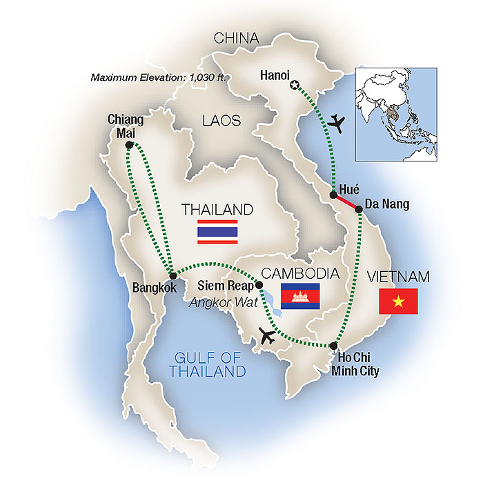 Vietnam Escorted Tours - Thailand, Cambodia, Laos