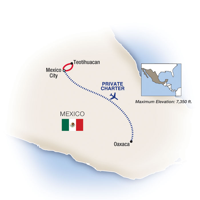 A Week In... Mexico City and Oaxaca Itinerary Map