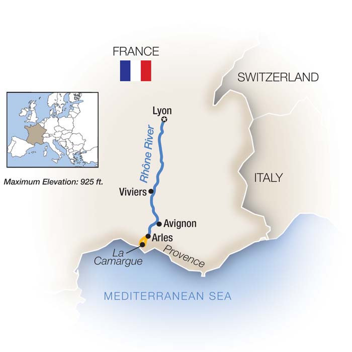 Essence of the Rhone map