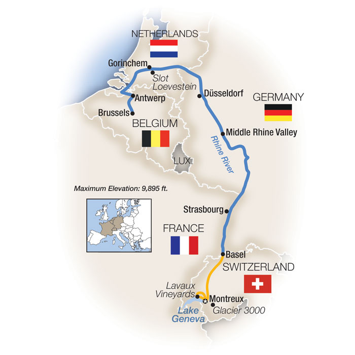 Rhine Connoisseur: Lake Geneva to Belgium - Northbound