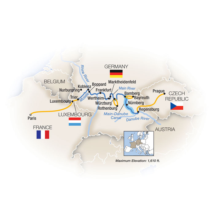 European Cities Paris Prague River Cruise