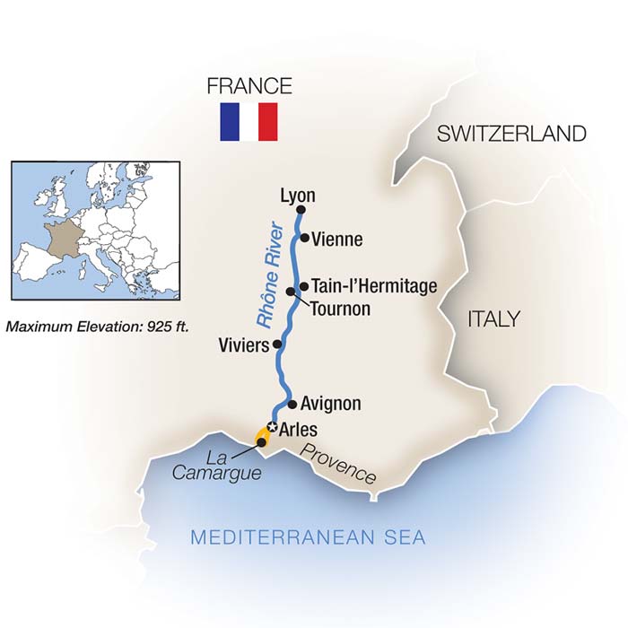 A Week On...  the Rhône map
