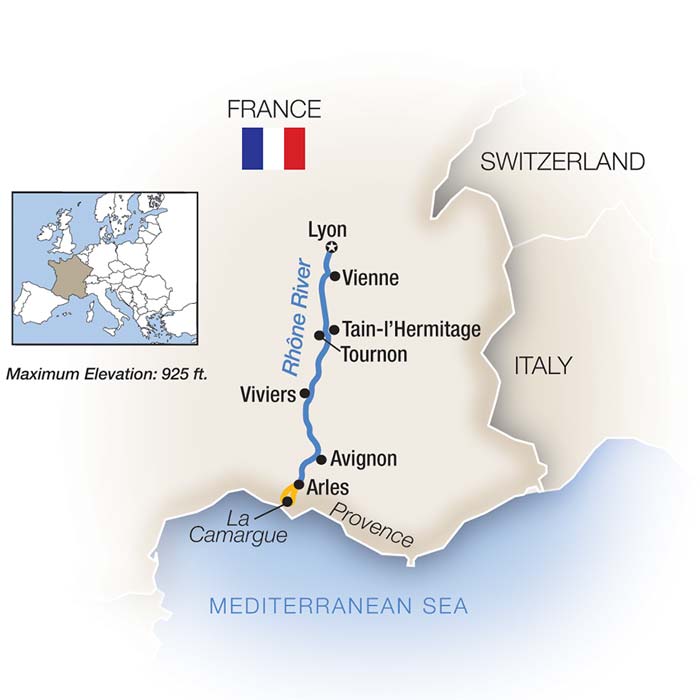 A Week On...  the Rhône map