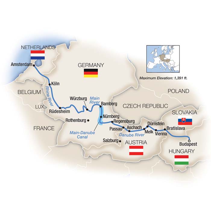 Budapest to Amsterdam River Cruise
