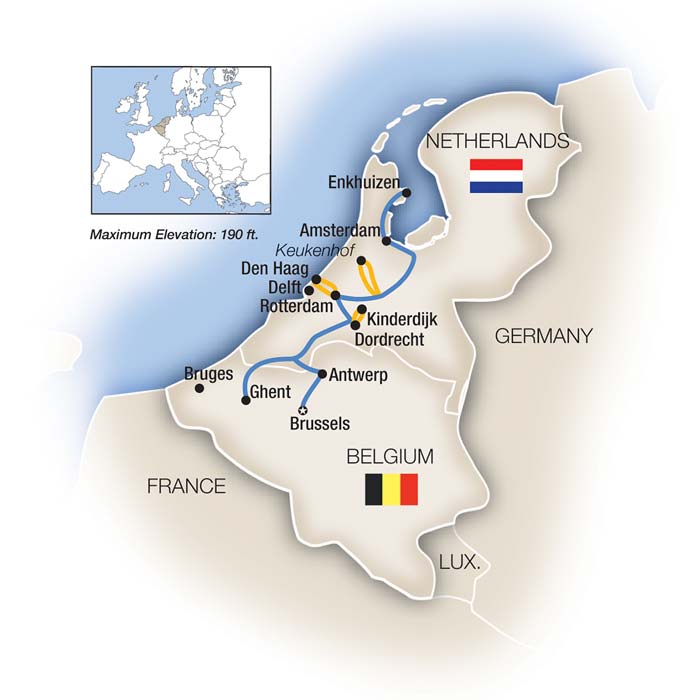 Belgium & Holland in Spring - Northbound