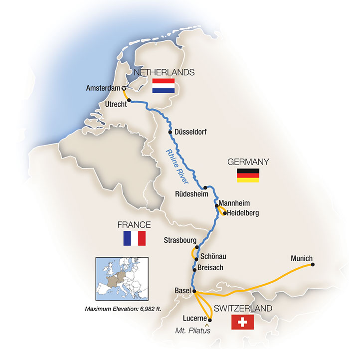 Autumn Along the Rhine: Munich's Oktoberfest Itinerary Map