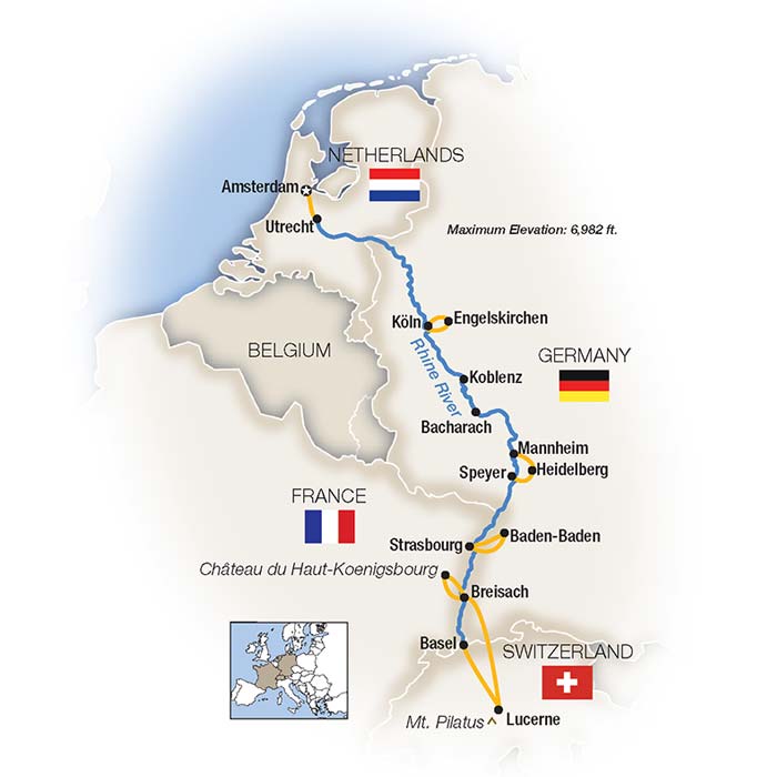 Basel To Amsterdam River Cruise 2025