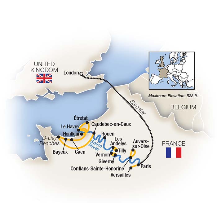 Cruising the Seine, plus Paris & London