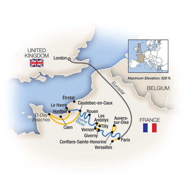 Cruising the Seine, plus Paris & London