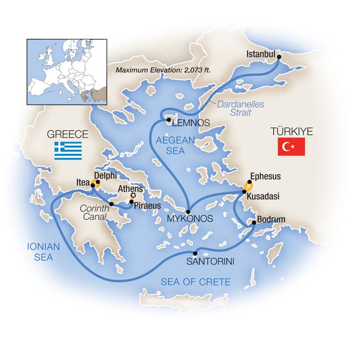 Athens to Istanbul Small Ship Cruise Tauck