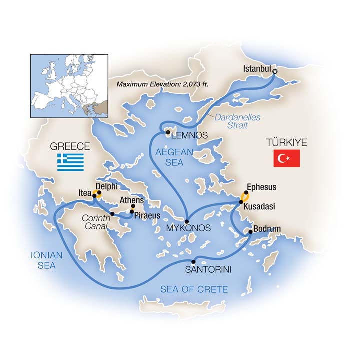 Athens to Istanbul Small Ship Cruise Tauck