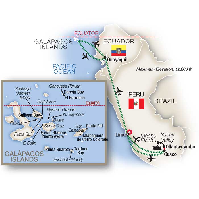 Machu Picchu Tours and Galapagos Islands Vacation