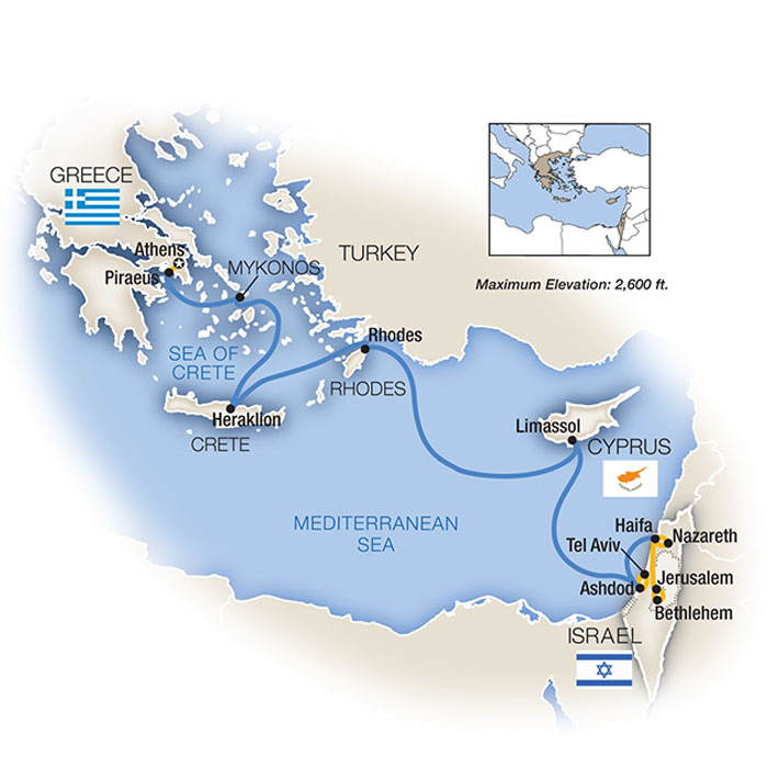 Greece Turkey and Israel Small Ship Cruise