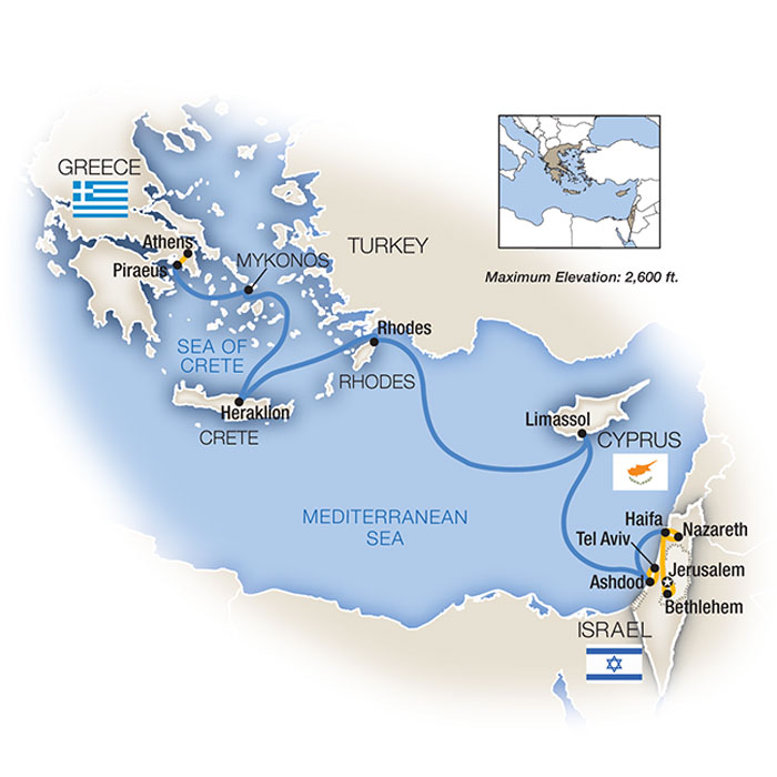 Greece Turkey and Israel Small Ship Cruise