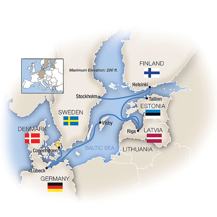 Baltics Cruise Map