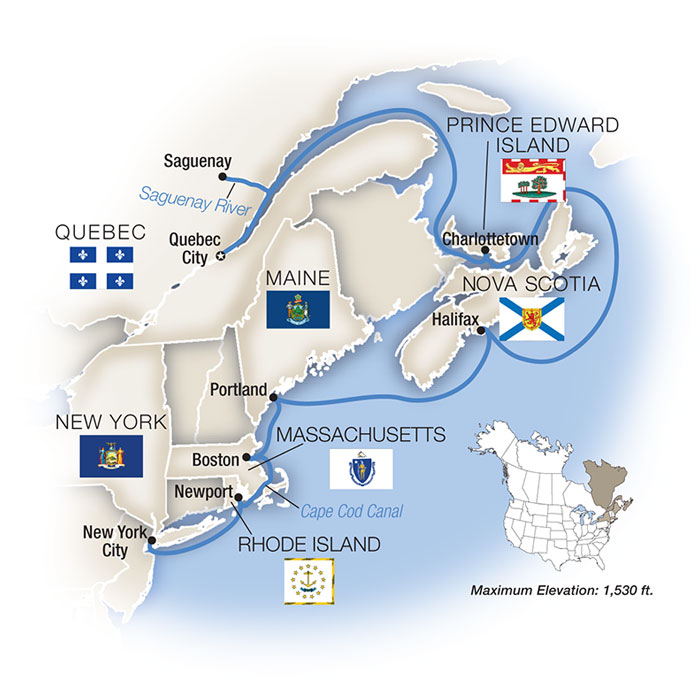 Tauck Expanding U.S. Cruise Offerings in 2023 With New York-to-Quebec Itinerary. Tauck’s 2023 Small Ship Cruising Portfolio to Feature 100+ Departures of 18 Journeys Aboard 16 Ships (Image at LateCruiseNews.com - August 2022)