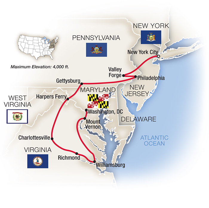 NYC to DC Map 2027