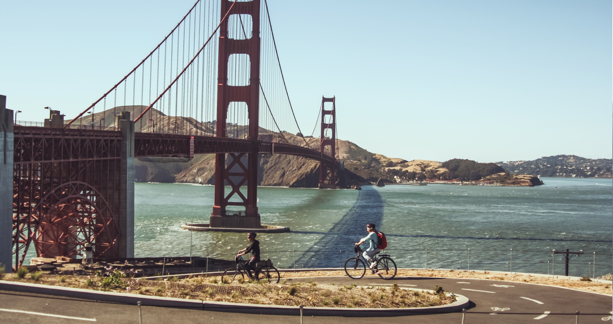 Bike ride across the Golden Gate Bridge