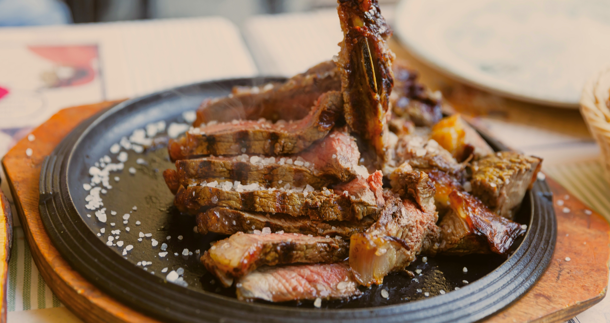 Florentine steak, carved tableside