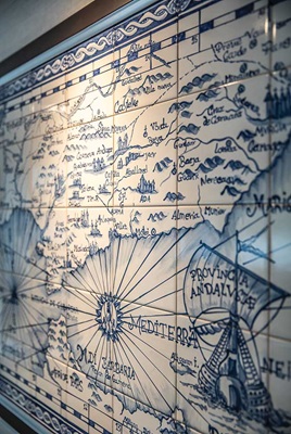 Tauck Andorinha - Azulejo Wall Map