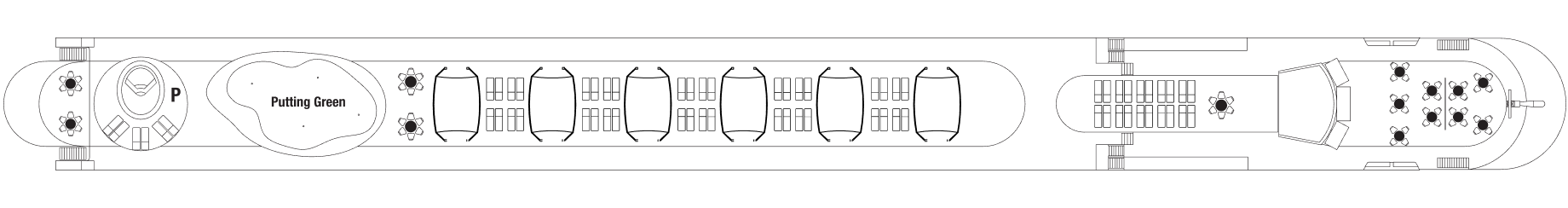 ms Savor deck plan for Sun Deck